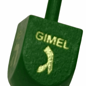 Green Wood Dreidel