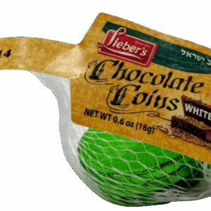 Lieber's White Chocolate Dairy Chanukah Coins Gelt